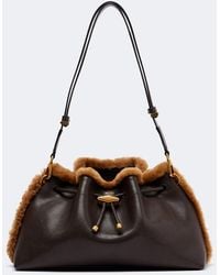 Jimmy Choo - Cinch Medium Leather Shoulder Bag - Lyst