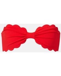 Marysia Swim - Antibes Scalloped Bandeau Bikini Top - Lyst