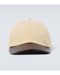 Berluti - Leather-trimmed Cotton Baseball Cap - Lyst