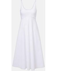 Dorothee Schumacher - Midikleid Poplin Power Aus Einem Baumwollgemisch - Lyst