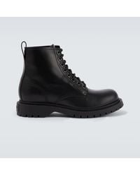 Givenchy - Leather Lace-Up Boots - Lyst