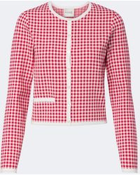 Posse - Micah Gingham Cardigan - Lyst
