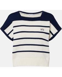 Loewe - Pullover Double L Aus Baumwolle Und Wolle - Lyst