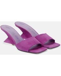 The Attico - Cheope 60 Suede Mules - Lyst