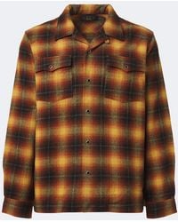 RRL - Plaid Wool-Blend Shirt - Lyst