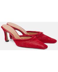 The Attico - Juno 75 Calf Hair Mules - Lyst