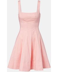 STAUD - Minikleid Wells Aus Baumwolle - Lyst