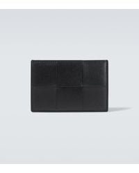 Bottega Veneta - Intreccio Leather Card Holder - Lyst