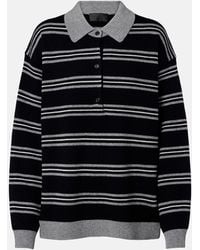 Nili Lotan - Galvez Striped Cashmere Polo Sweater - Lyst