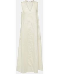 Max Mara - Abito midi Alec in lino - Lyst