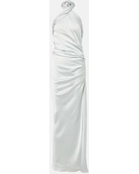 Jonathan Simkhai - Draped Satin Maxi Dress - Lyst
