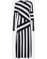 Gabriela Hearst - Vestido Largo Seema De Lana A Rayas - Lyst