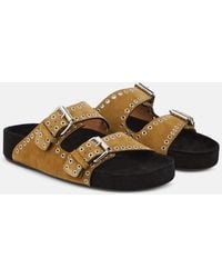 Isabel Marant - Lennyo Suede Sandals - Lyst