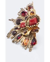 Saint Laurent - Sunrise Embellished Ring - Lyst