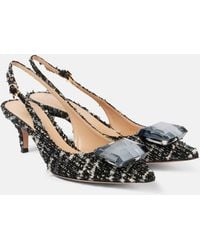 Gianvito Rossi - Jaipur 55 Boucle Slingback Pumps - Lyst