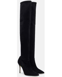 Manolo Blahnik - Pascalarehi 105 Suede Over-The-Knee Boots - Lyst