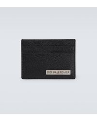 Balenciaga - Porte-cartes Plate en cuir - Lyst