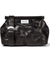 maison margiela leather shoulder bolsa