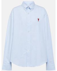 Ami Paris - Ami De Cour Cotton Poplin Shirt - Lyst