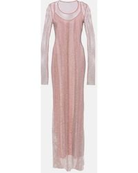 Sportmax - Embellished Mesh Gown - Lyst
