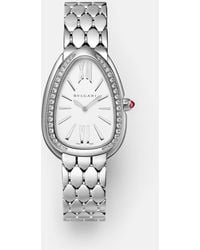 BVLGARI - Uhr Serpenti Seduttori Mit Diamanten Und Rubellit - Lyst