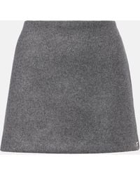 Sportmax - Poggio Virgin Wool Miniskirt - Lyst