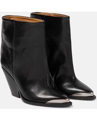 Isabel Marant - Ladel Leather Ankle Boots - Lyst