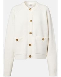 TOTEME - Wool And Cashmere-Blend Cardigan - Lyst