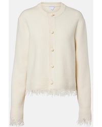 Bottega Veneta - Fringed Wool Cardigan - Lyst