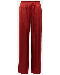 Vince - Gerade Hose Aus Satin - Lyst