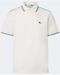 Burberry - Ekd Cotton-Blend Pique Polo Shirt - Lyst