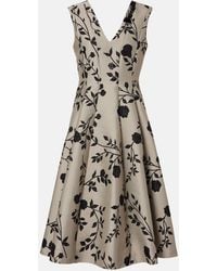 Max Mara - Abito Midi Clea Con Stampa Floreale - Lyst