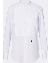 Fendi - Pique-Trimmed Cotton Poplin Shirt - Lyst