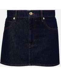FRAME - Denim Miniskirt - Lyst