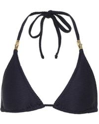 Heidi Klein Top de bikini Sorrento triangular - Azul