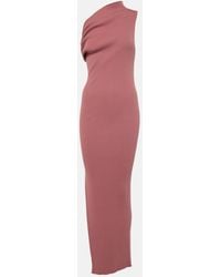Rick Owens - One-Shoulder Jersey Maxi Dress - Lyst