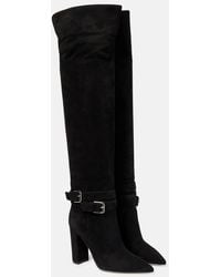 Gianvito Rossi - Suede Over-The-Knee Boots - Lyst