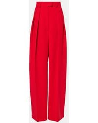 Sportmax - Abadan Wool-Blend Canvas Wide-Leg Pants - Lyst