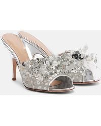 Gianvito Rossi - Abyssa Sequined Mesh Mules - Lyst