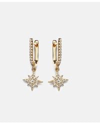 STONE AND STRAND - Northern Star 14Kt Drop Earrings With Diamonds - Lyst