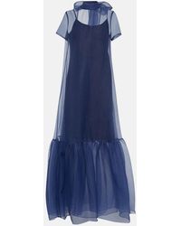 STAUD - Calunna Organza Maxi Dress - Lyst