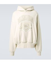 Dolce & Gabbana - Oversized Cotton Jersey Hoodie - Lyst