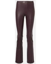 Stouls - Jp Long Flared Leather Leggings - Lyst