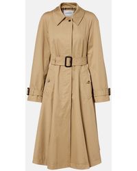 Burberry - Cotton Gabardine Trench Coat - Lyst