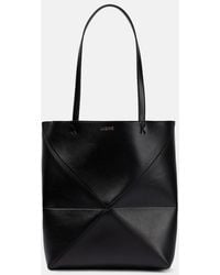 Loewe - Puzzle Fold Medium Leather Tote Bag - Lyst