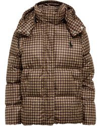 ralph lauren houndstooth puffer