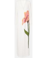 Costarellos - Jennis Floral Sequined Crepe Maxi Dress - Lyst