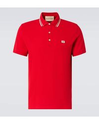 Valentino - Vlogo Cotton Pique Polo Shirt - Lyst