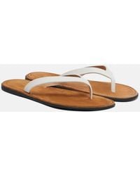The Row - Beach Leather Thong Sandals - Lyst