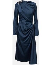 Erdem - Crystal-Embellished Satin Cady Cocktail Dress - Lyst